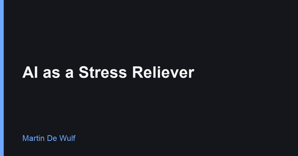 AI as a Stress Reliever