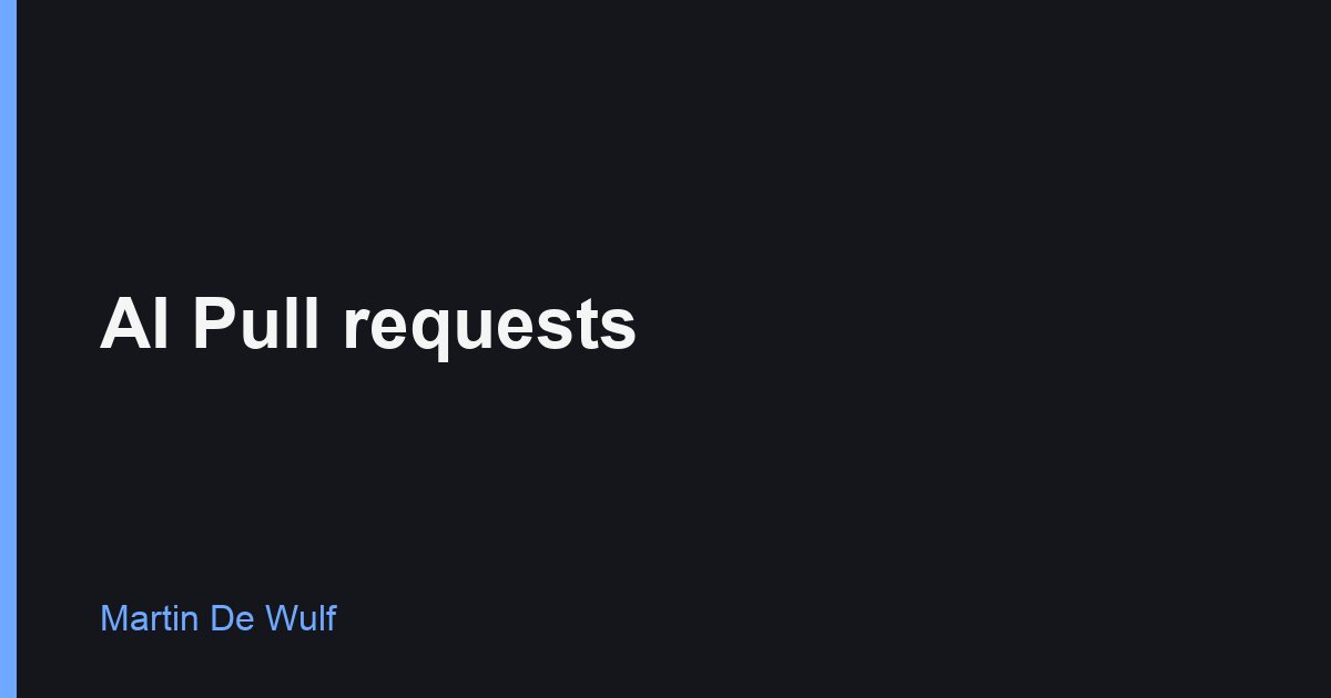 AI Pull requests